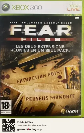 F.E.A.R. Files Xbox 360, France box front
