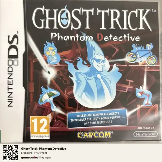Ghost Trick: Phantom Detective Nintendo DS, PAL box front