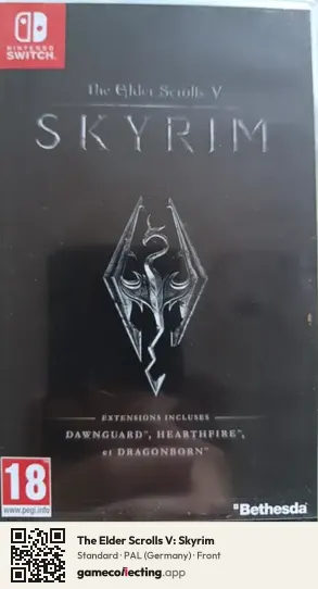 The Elder Scrolls V: Skyrim Nintendo Switch, Germany box front