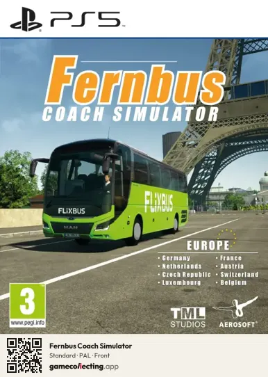 Fernbus Coach Simulator PlayStation 5, PAL box front