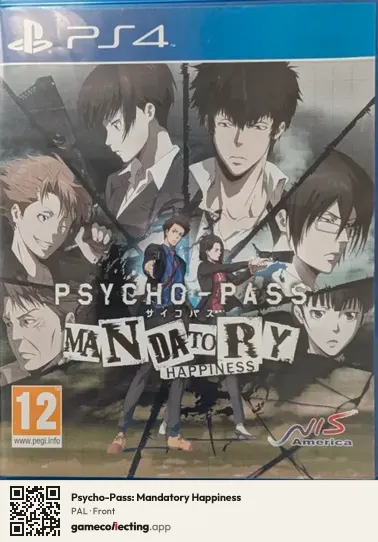 Psycho-Pass: Mandatory Happiness PlayStation 4, PAL box front