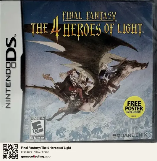 Final Fantasy: The 4 Heroes of Light Nintendo DS, NTSC box front