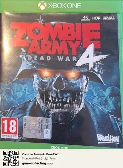Zombie Army 4: Dead War Xbox One, Italy box front