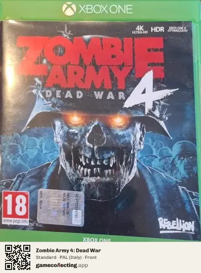 Zombie Army 4: Dead War Xbox One, Italy box front