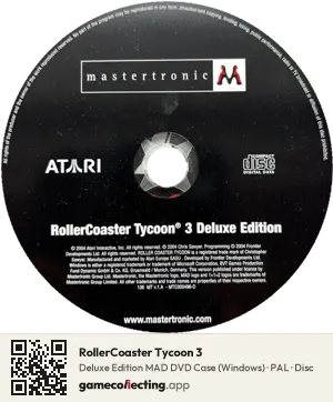 RollerCoaster Tycoon 3 Computer, PAL disc
