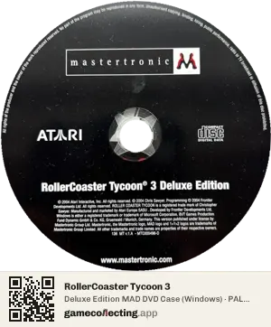 RollerCoaster Tycoon 3 Computer, PAL disc