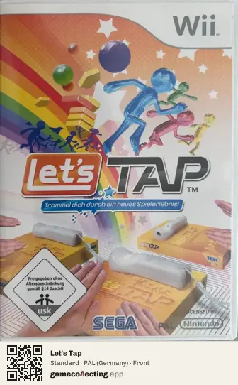 Let's Tap Nintendo Wii, Germany box front
