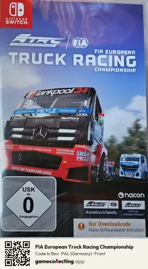 FIA European Truck Racing Championship Nintendo Switch, Germany box front