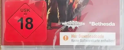 Wolfenstein II: The New Colossus, the USK square on its front