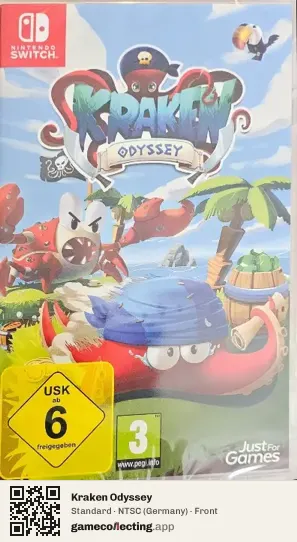 Kraken Odyssey Nintendo Switch, Germany box front
