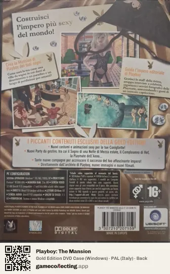 Playboy: The Mansion Computer, Italy box back