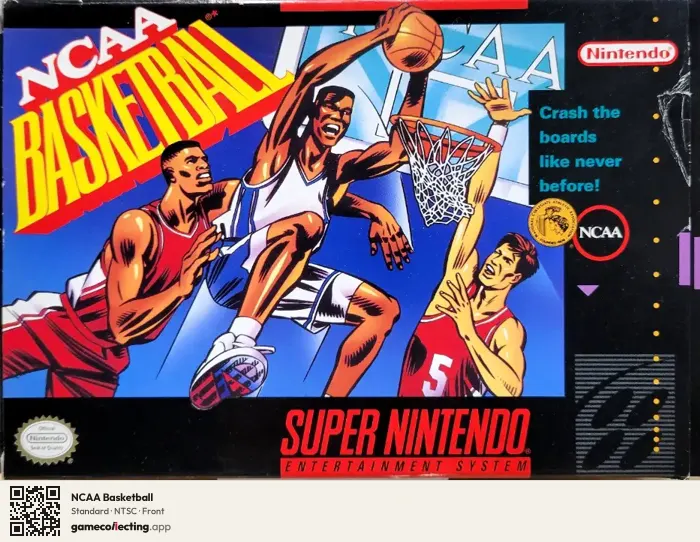 NCAA Basketball Super Nintendo Entertainment System, NTSC box front