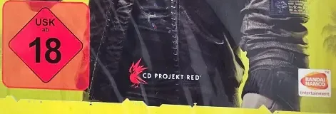 Cyberpunk 2077, the USK square on its front
