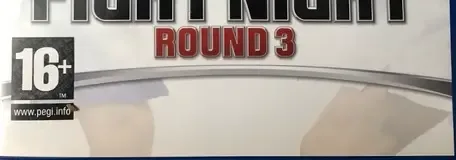 Fight Night Round 3, the PEGI square on its front