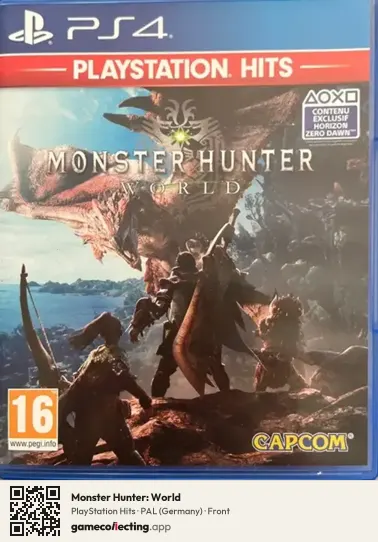 Monster Hunter: World PlayStation 4, Germany box front
