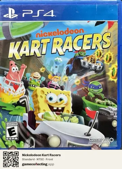 Nickelodeon Kart Racers PlayStation 4, NTSC box front