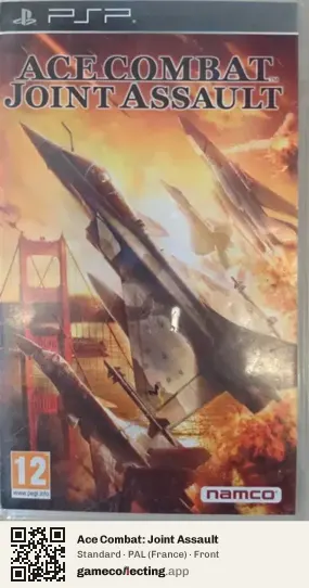 Ace Combat: Joint Assault PlayStation Portable, France box front