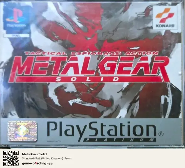 Metal Gear Solid PlayStation, United Kingdom box front