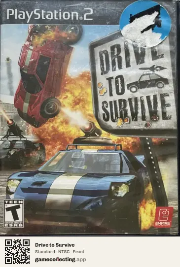 Drive to Survive PlayStation 2, NTSC box front