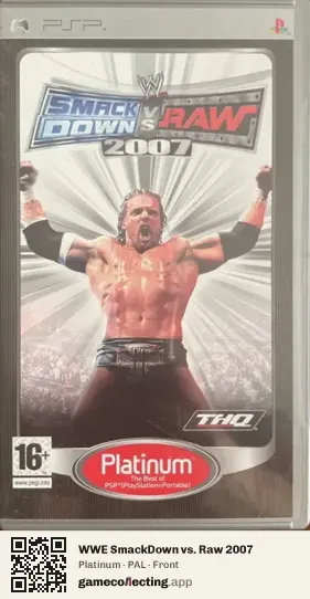 WWE SmackDown vs. Raw 2007 PlayStation Portable, PAL box front