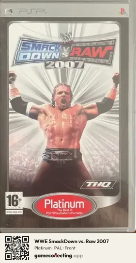 WWE SmackDown vs. Raw 2007 PlayStation Portable, PAL box front