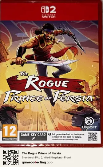 The Rogue Prince of Persia Nintendo Switch 2, United Kingdom box front