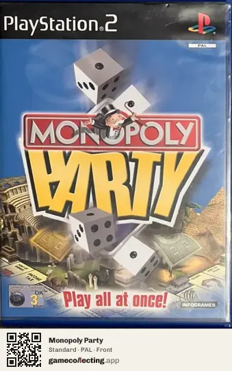 Monopoly Party PlayStation 2, PAL box front