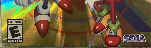 Sonic Mania, the ESRB box on its front