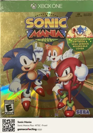 Sonic Mania Xbox One, NTSC box front