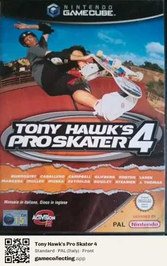 Tony Hawk's Pro Skater 4 Nintendo GameCube, Italy box front