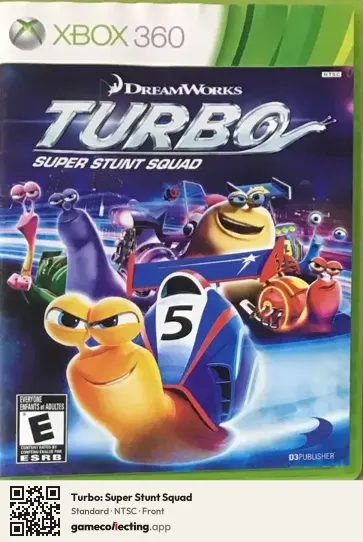 Turbo: Super Stunt Squad Xbox 360, NTSC box front