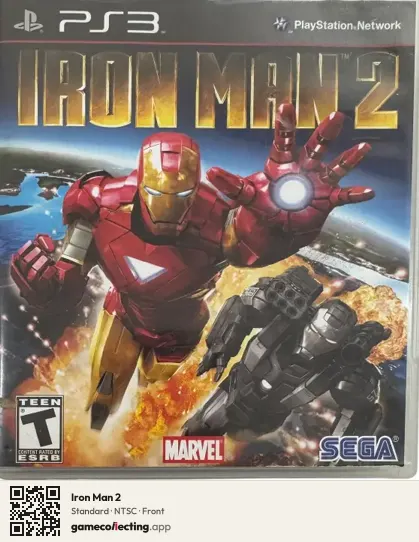 Iron Man 2 PlayStation 3, NTSC box front