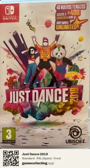 Just Dance 2019 Nintendo Switch, Spain box front