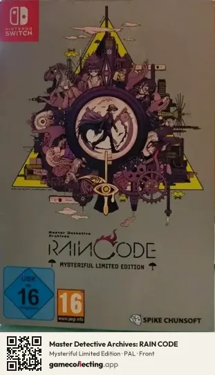 Master Detective Archives: RAIN CODE Nintendo Switch, PAL box front