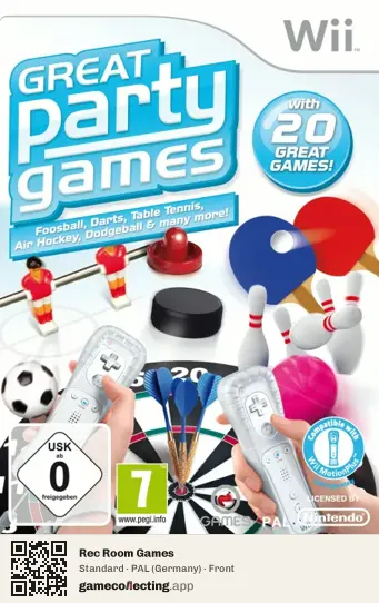 Rec Room Games Nintendo Wii, Germany box front
