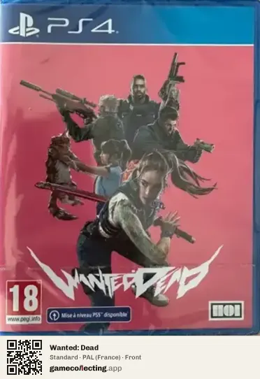 Wanted: Dead PlayStation 4, France box front