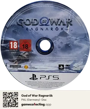 God of War Ragnarök PlayStation 5, PAL disc