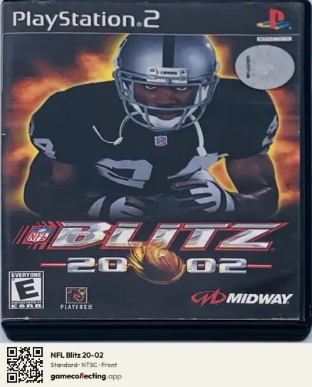 NFL Blitz 20-02 PlayStation 2, NTSC box front