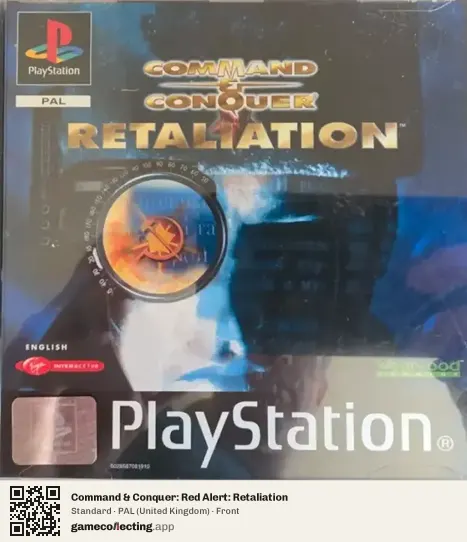 Command & Conquer: Red Alert: Retaliation PlayStation, United Kingdom box front