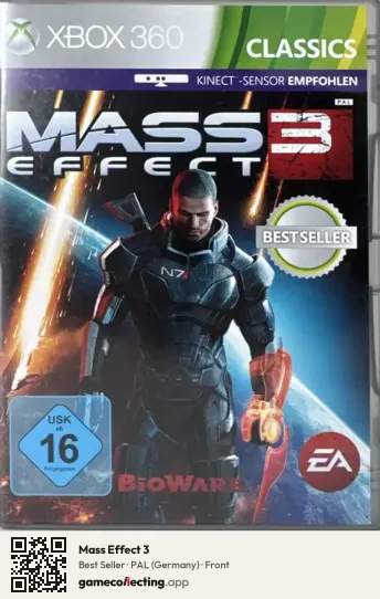 Mass Effect 3 Xbox 360, Germany box front