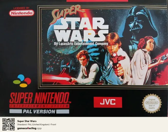 Super Star Wars Super Nintendo Entertainment System, United Kingdom box front