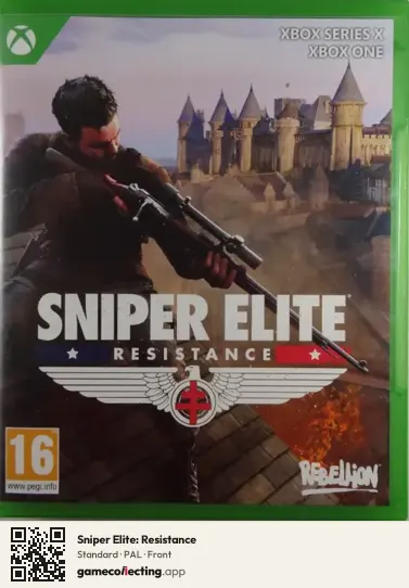 Sniper Elite: Resistance Xbox Series X, PAL box front