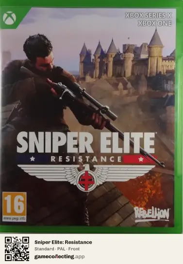 Sniper Elite: Resistance Xbox Series X, PAL box front