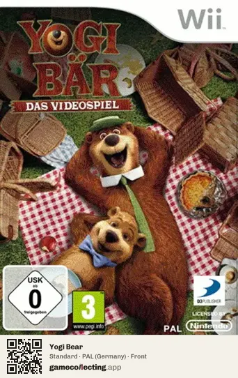 Yogi Bear Nintendo Wii, Germany box front
