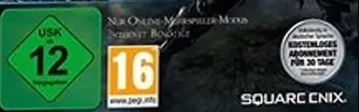 Final Fantasy XIV: A Realm Reborn, the USK square on its front