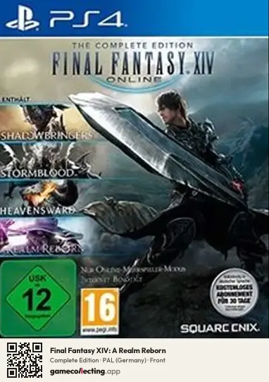 Final Fantasy XIV: A Realm Reborn PlayStation 4, Germany box front