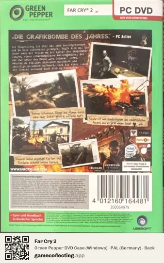 Far Cry 2 Computer, Germany box back