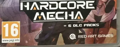 Hardcore Mecha, the PEGI square on its front