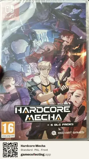 Hardcore Mecha Nintendo Switch, PAL box front