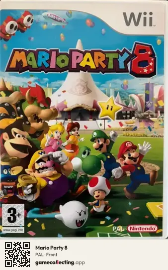 Mario Party 8 Nintendo Wii, PAL box front
